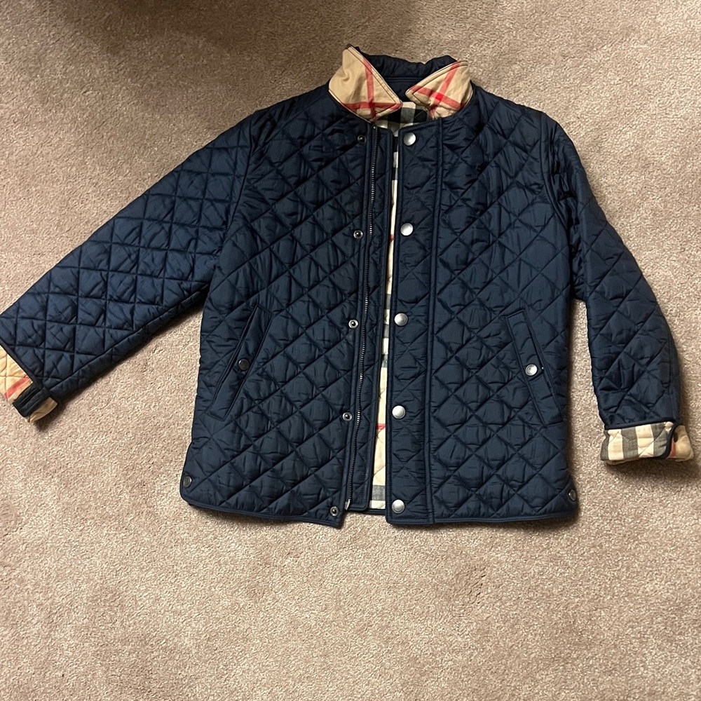 Burberry Kids Navy Quilted Puffer Jacket
No signs of wear-like new!